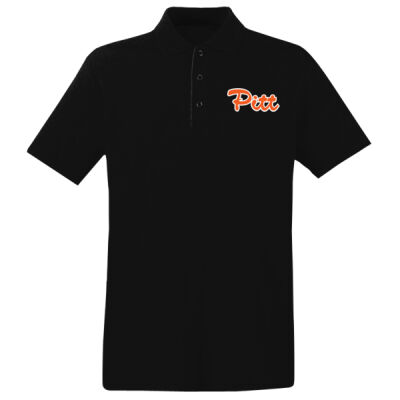 Org/Wht Script Pitt - UltraClub® Men's Cool & Dry Mesh Piqué Polo Thumbnail