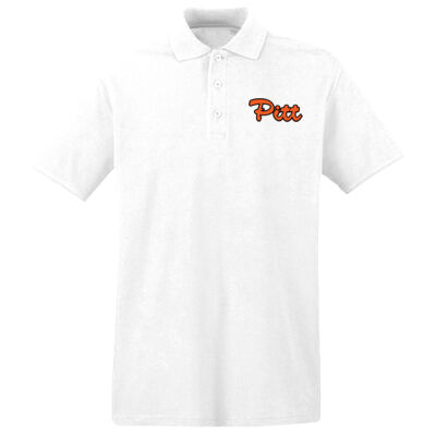 Org/Wht Script Pitt - UltraClub® Men's Cool & Dry Mesh Piqué Polo Thumbnail